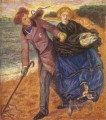 Schreiben auf dem Sand Präraffaeliten Bruderschaft Dante Gabriel Rossetti